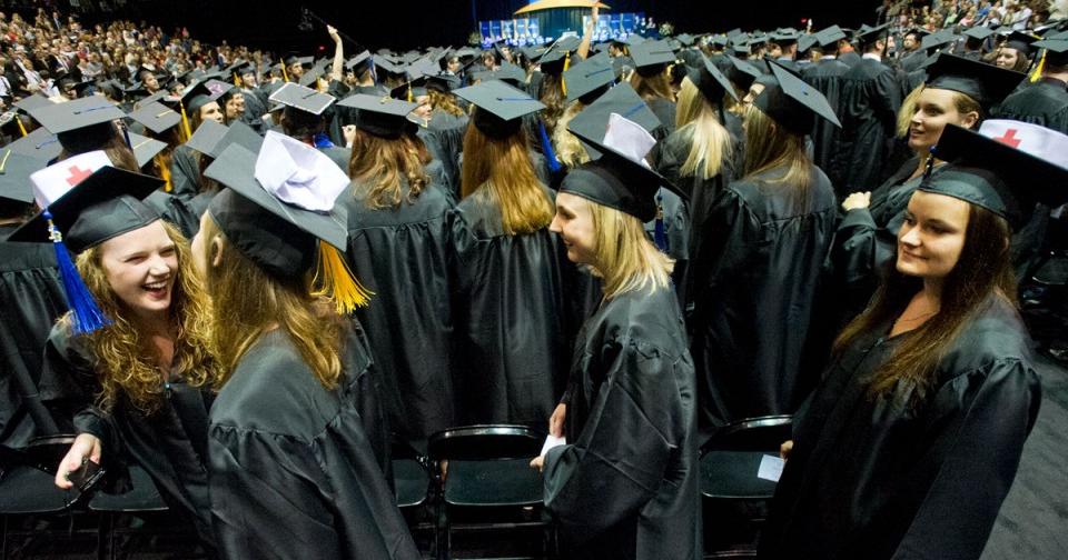 Black robes in the snow – MSU holds rare fall commencement Saturday ...