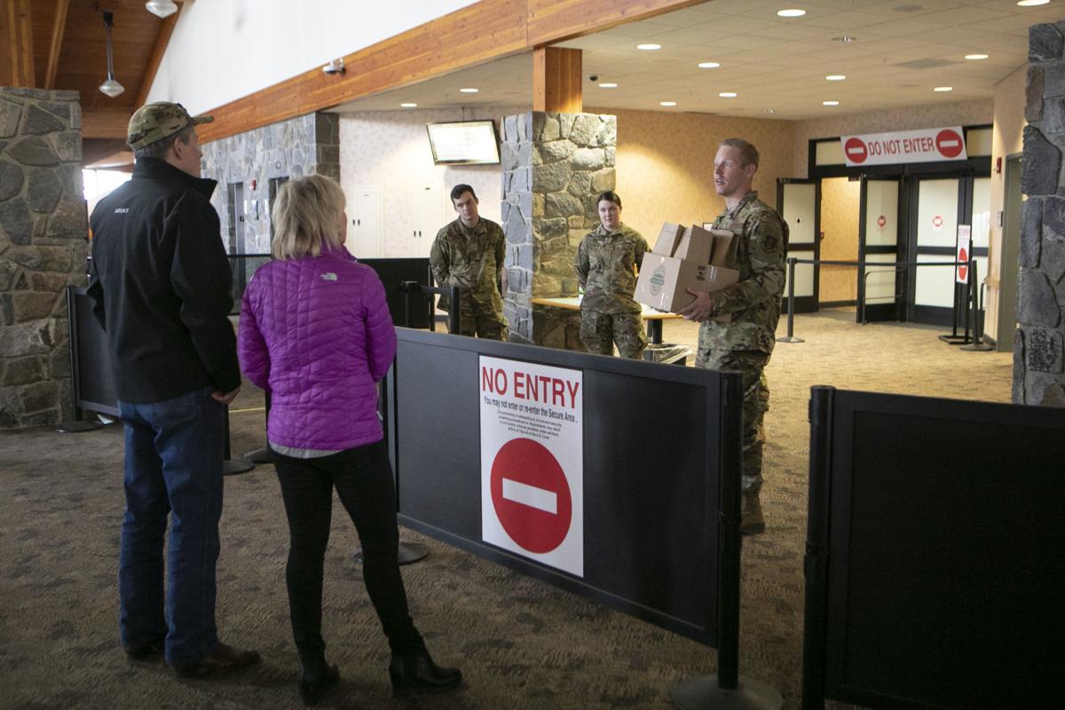 Daines visits National Guard at airport as delegation works to support troops | Coronavirus ...