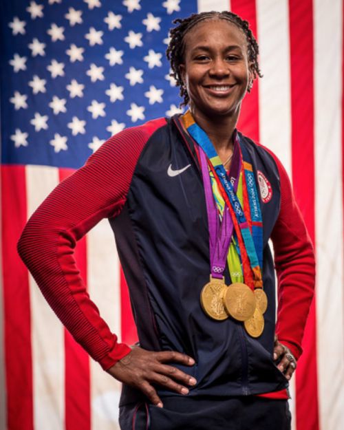 Guard Tamika Catchings (10) of the United States of America shoots