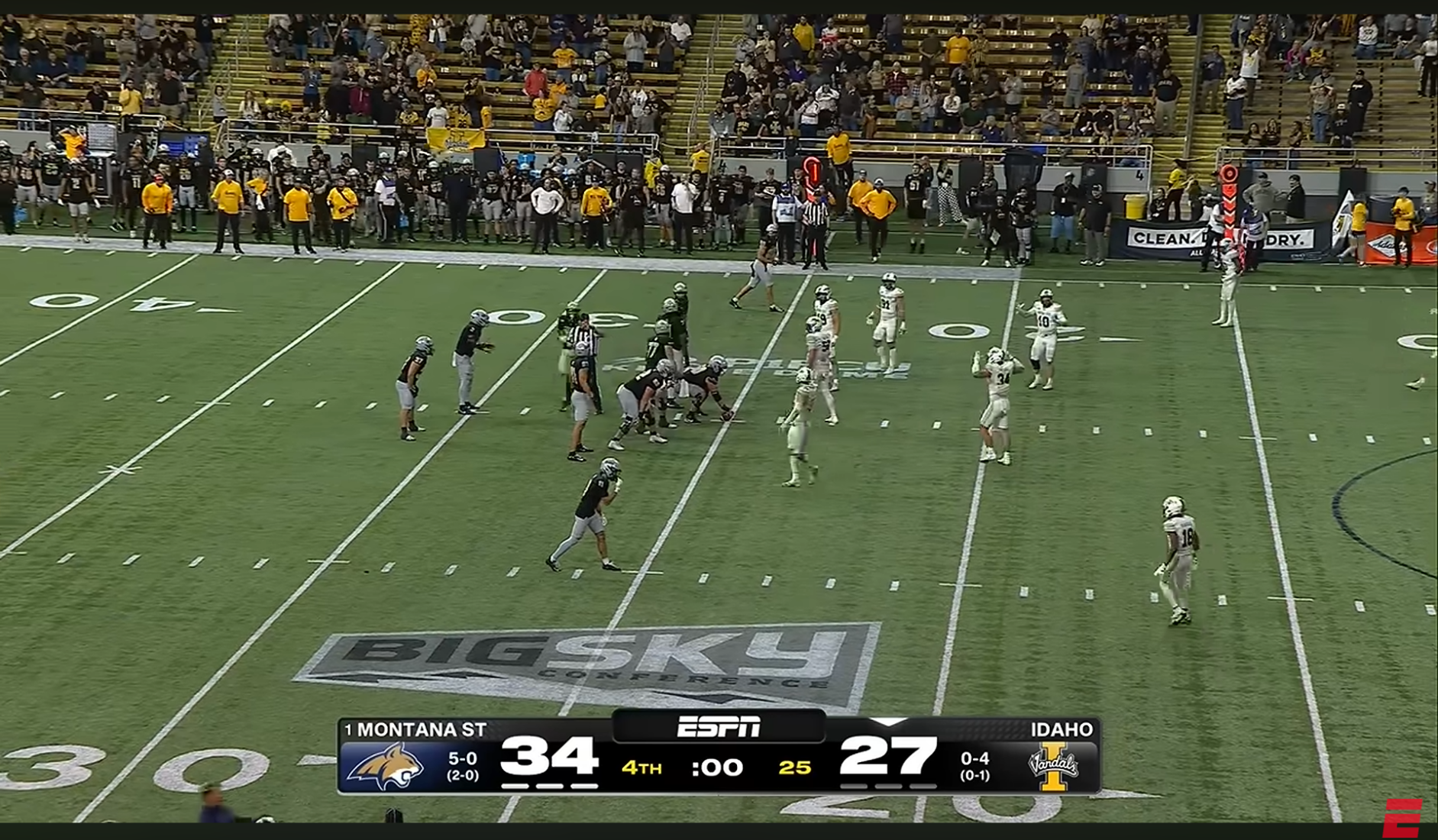 Big Sky, NCAA clarify Bobcats-Vandals football clock ruling