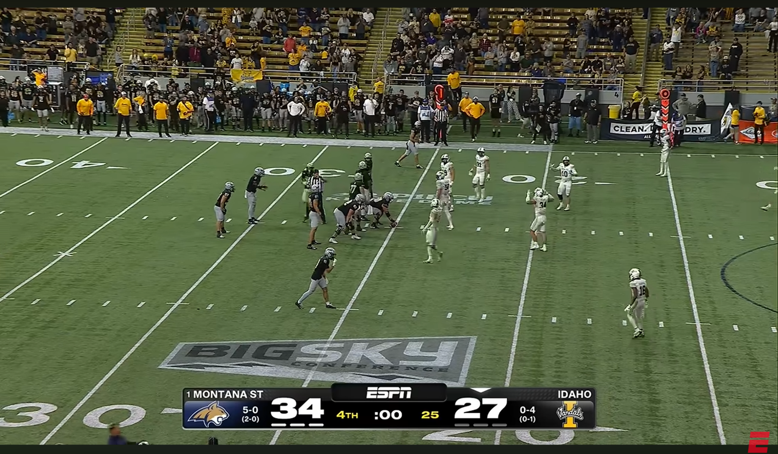 Big Sky, NCAA clarify Bobcats-Vandals football clock ruling