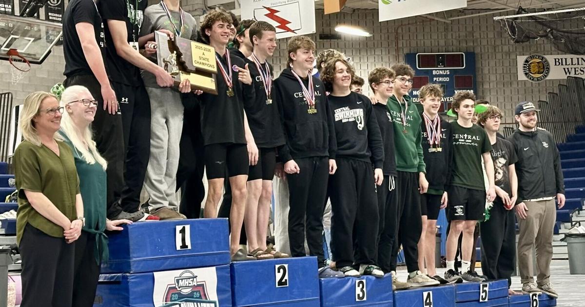 2025-26 Class AB swimming champions — Billings Central Rams