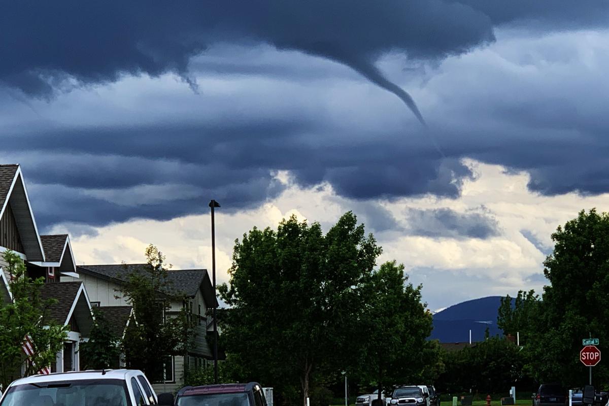 Weather service Tornadolooking clouds Sunday were 'wind funnels