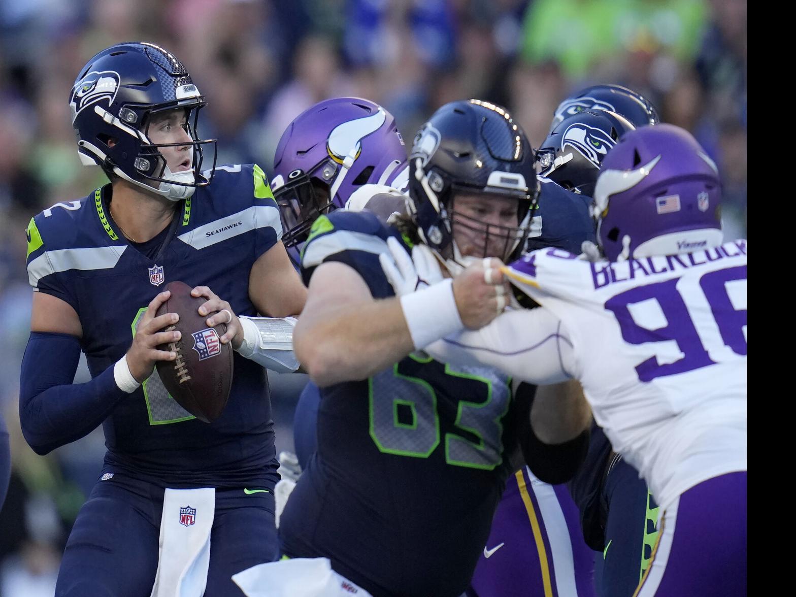 Drew Lock throws 2 touchdown passes to lead Seahawks to a 24-13 win over  Vikings - ABC News