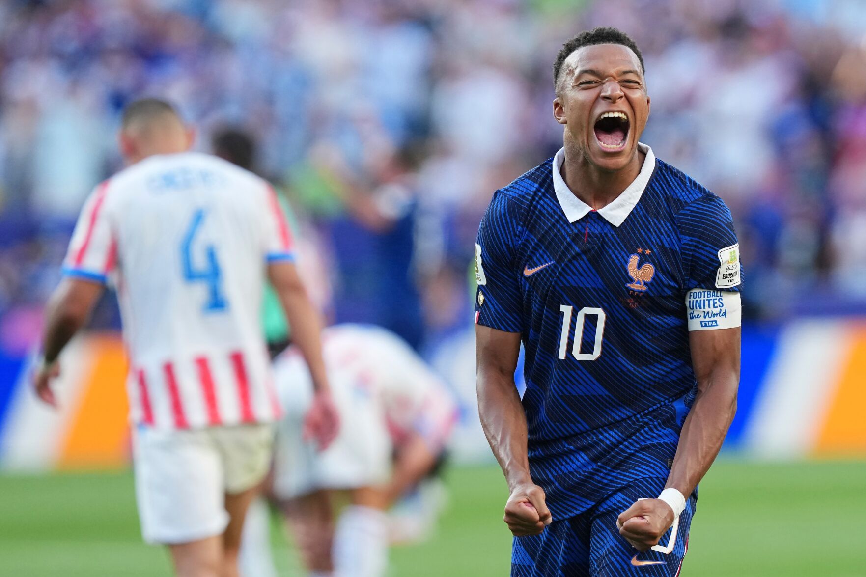 One Extraordinary Photo: Mbappe's joy and satisfaction after a hard ...