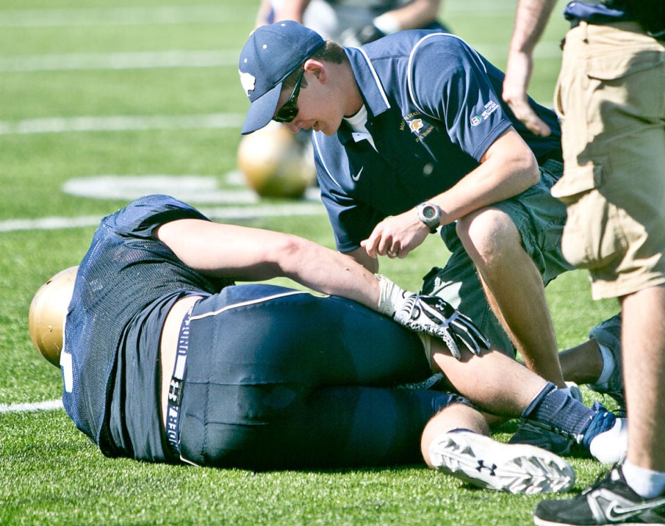 Bobcats Defensive Lineman Goes Down With Knee Injury | Bobcats Football ...