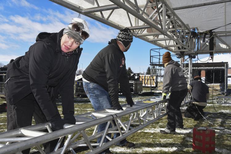 ESPN's 'College GameDay' set arrives on Montana State's campus