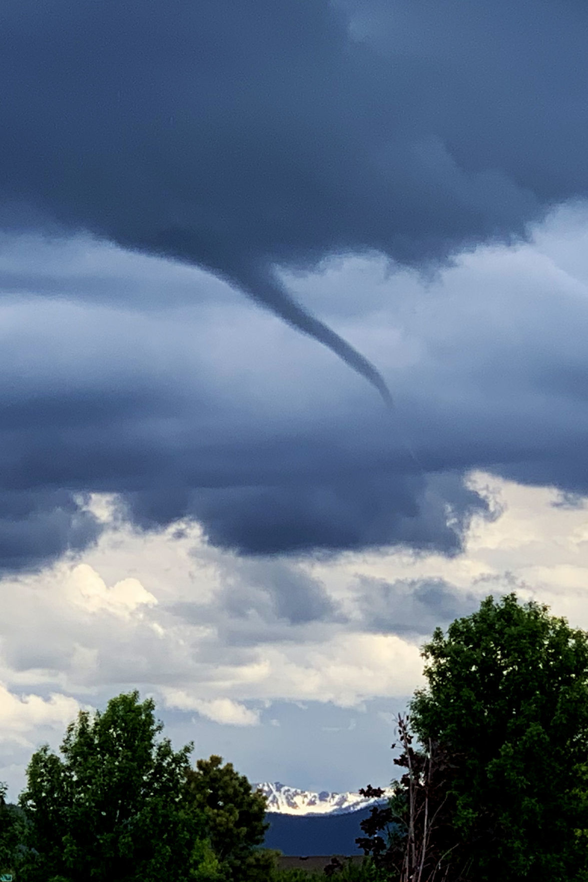 Weather service Tornadolooking clouds Sunday were 'wind funnels