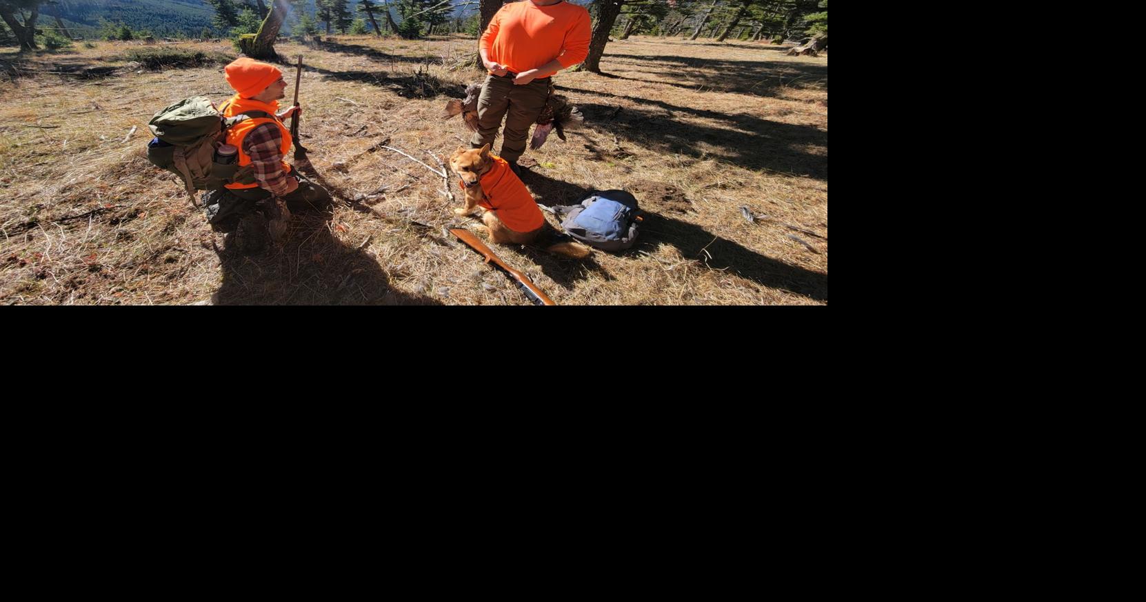 Giving it a shot Satisfaction after a day of grouse hunting near