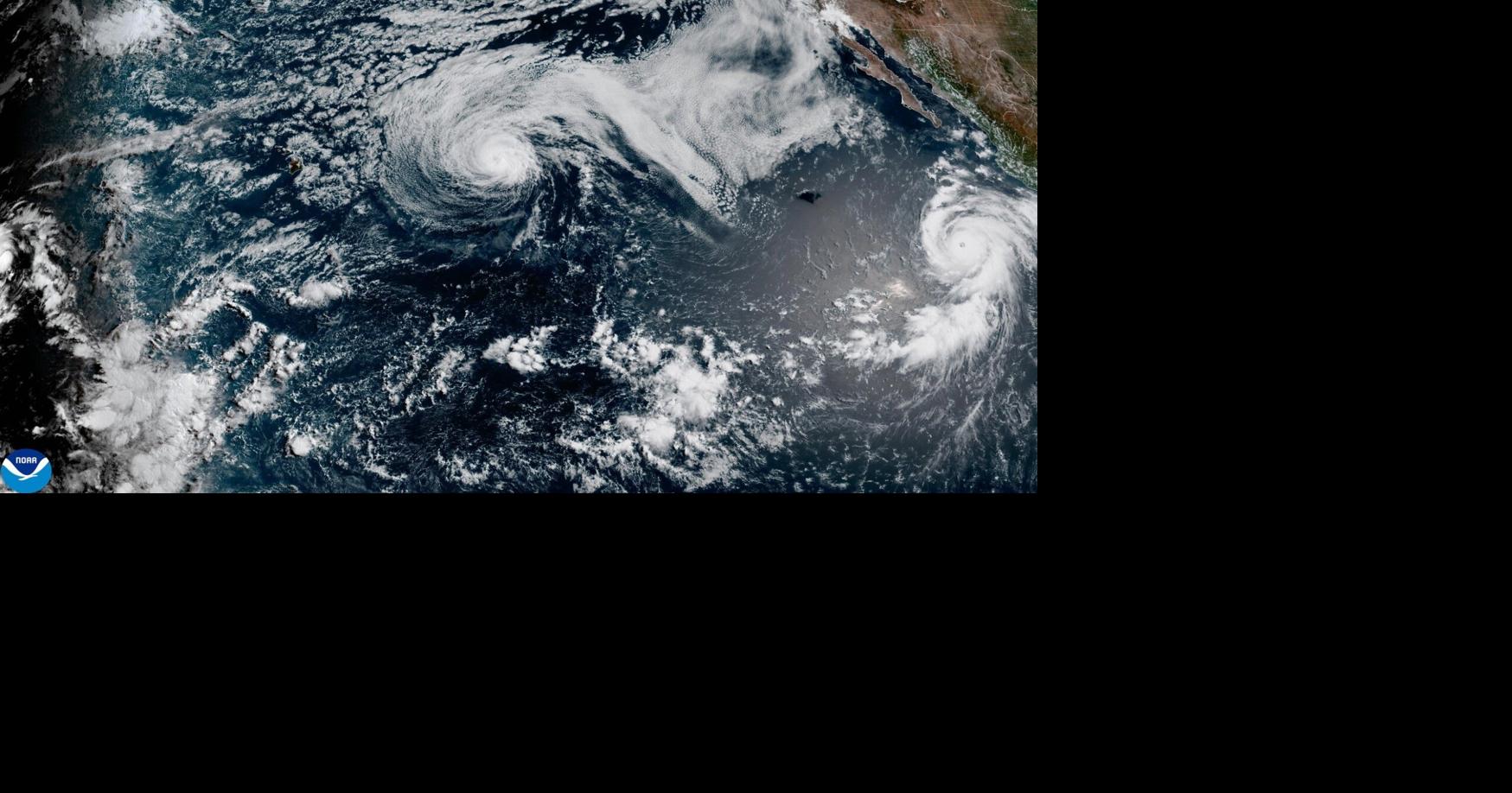 Hurricane Genevieve roars in the Pacific as Fausto weakens to a tropical storm near Hawaii
