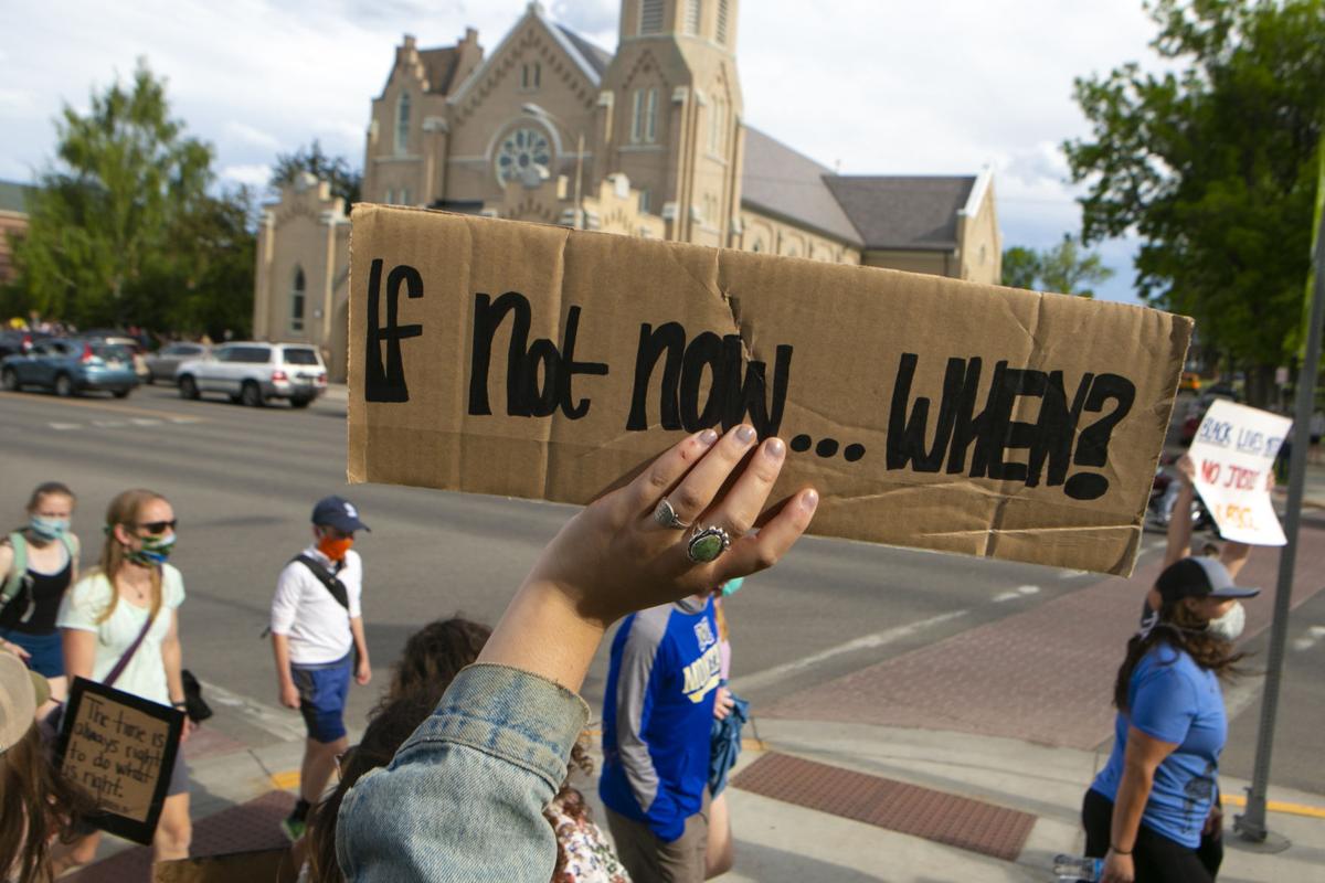 Thousands gather in downtown Bozeman for protest for racial equity