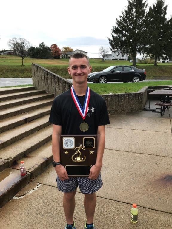 Logan Caruso District 9 Champion Cross Country bradfordera