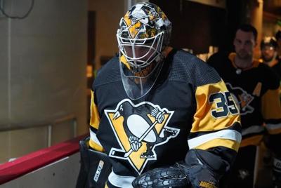 Tristan Jarry's Mask  Pittsburgh Penguins 