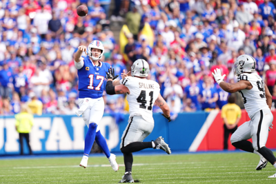 Allen and the Bills bounce back from a season-opening dud with 38-10 rout  of the Las Vegas Raiders