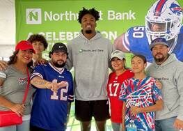 Bills player Gregory Rousseau makes visit to Buffalo's East Side