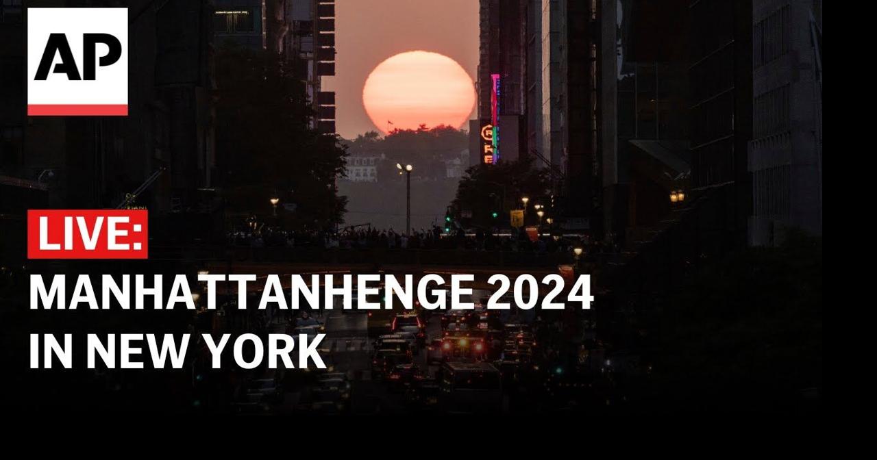LIVE Manhattanhenge 2024 in New York