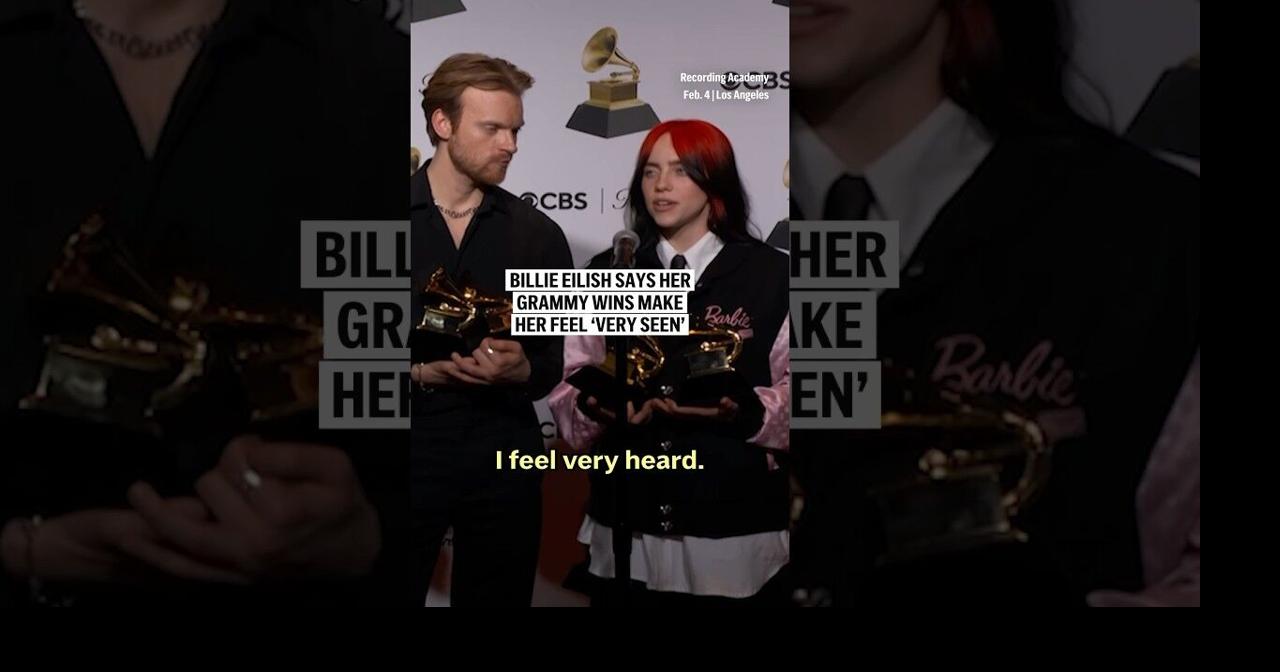 Billie Eilish says her Grammy wins make her feel ‘very seen’ |  | bradfordera.com