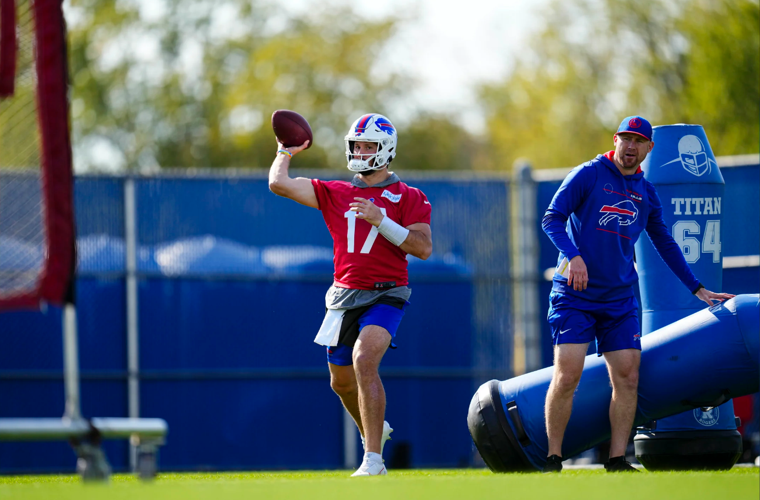 Josh Allen almost throws ball out of New Era Field on celebration