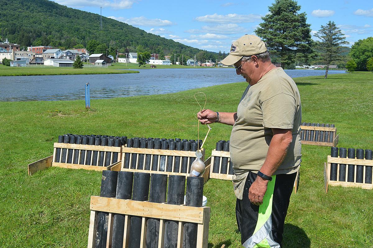 Fireworks accompany Arts on the Island in Smethport