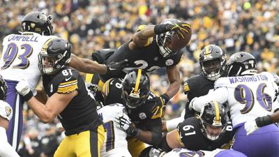 Without Jackson, Ravens rush by sloppy Steelers 16-14