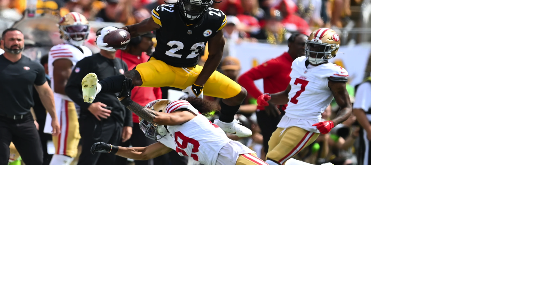 Purdy throws 2 TDs in return from elbow surgery; 49ers drill Steelers 30-7  in season opener, Football