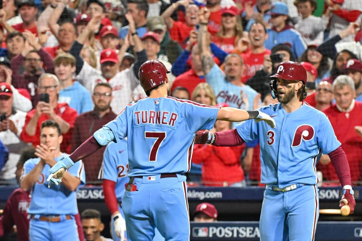 Bryce Harper shines as Phillies aim for second straight World Series, Baseball