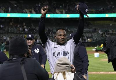 Domingo German still celebrating his perfect game