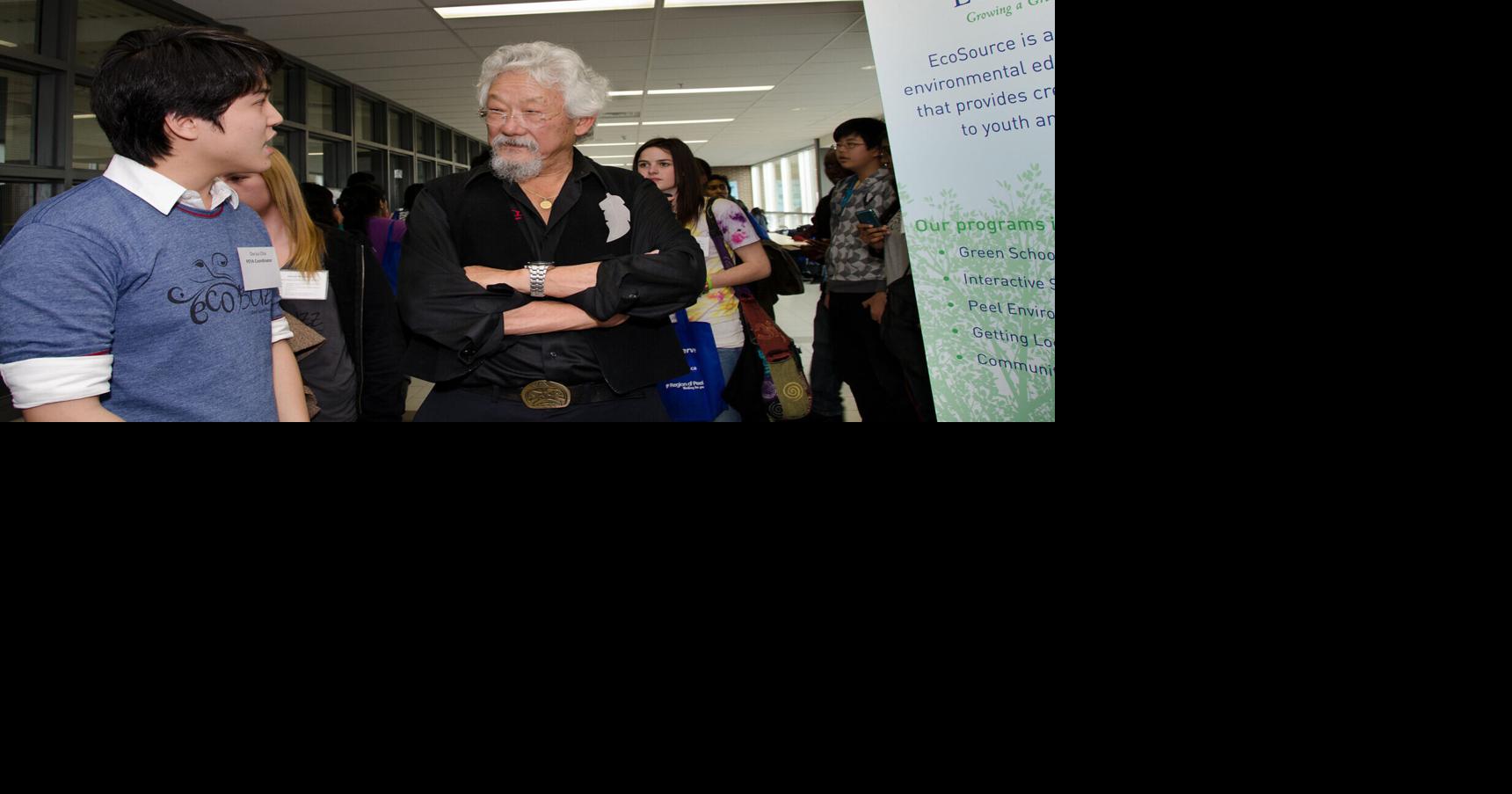 David Suzuki visits school