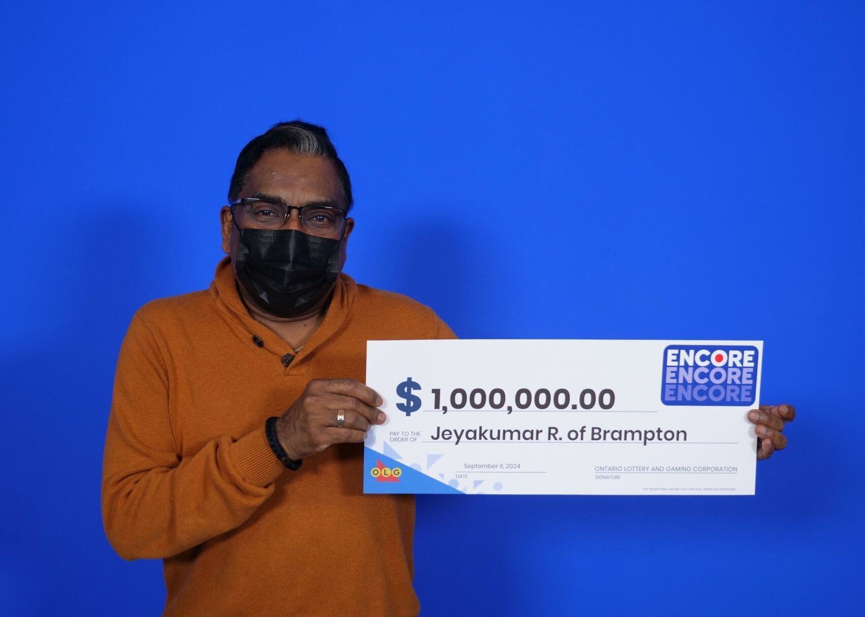 Brampton man wins $1 million with Encore
