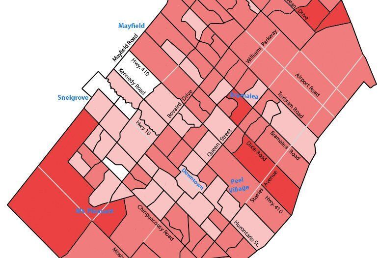 COVID19 MAP Omicron still raging in neighbourhoods across Brampton in