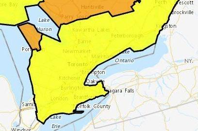 Article #12: Updated: Rainfall Warnings Now Issued For Wide Swath Of Southern Ontario For Saturday