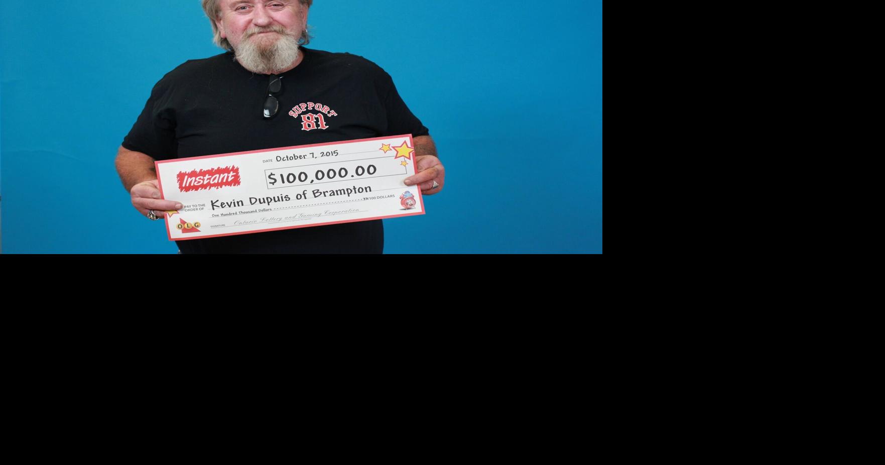 Brampton man wins 100,000 on Wild Card scratch ticket