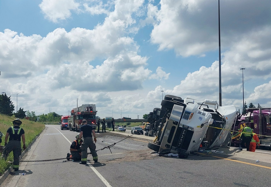 Person Airlifted To Hospital Following Brampton Crash