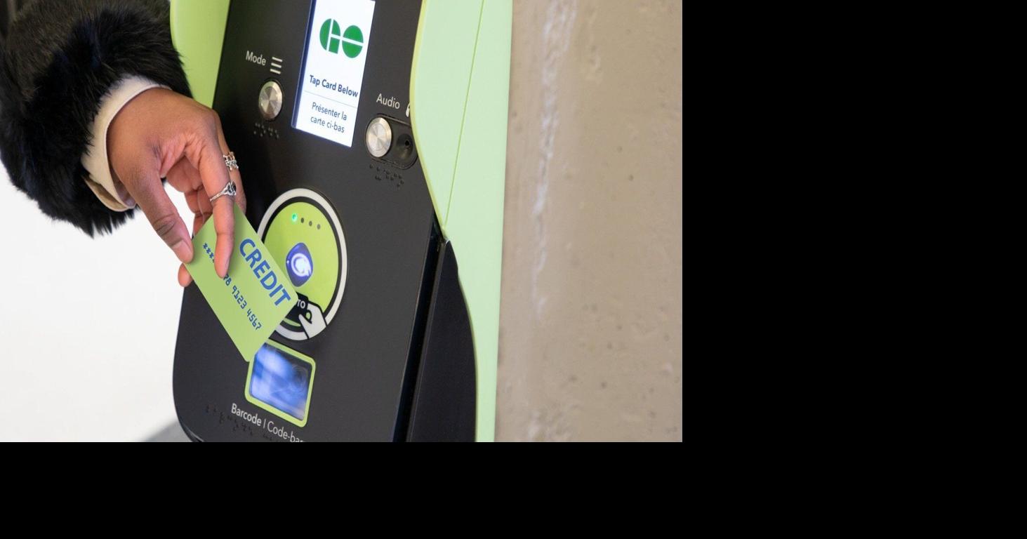 Riders can now tap their credit cards to travel on GO and local transit