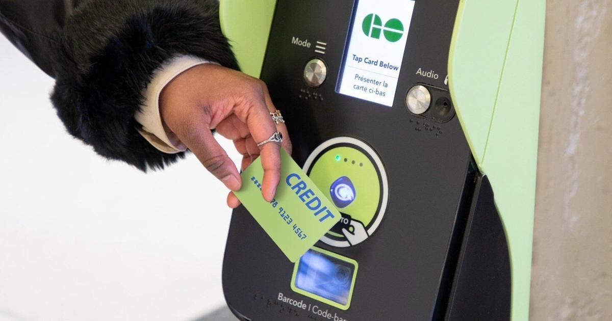 Cubic Go Card Tapper Riders can now tap their credit cards to travel on GO and local transit