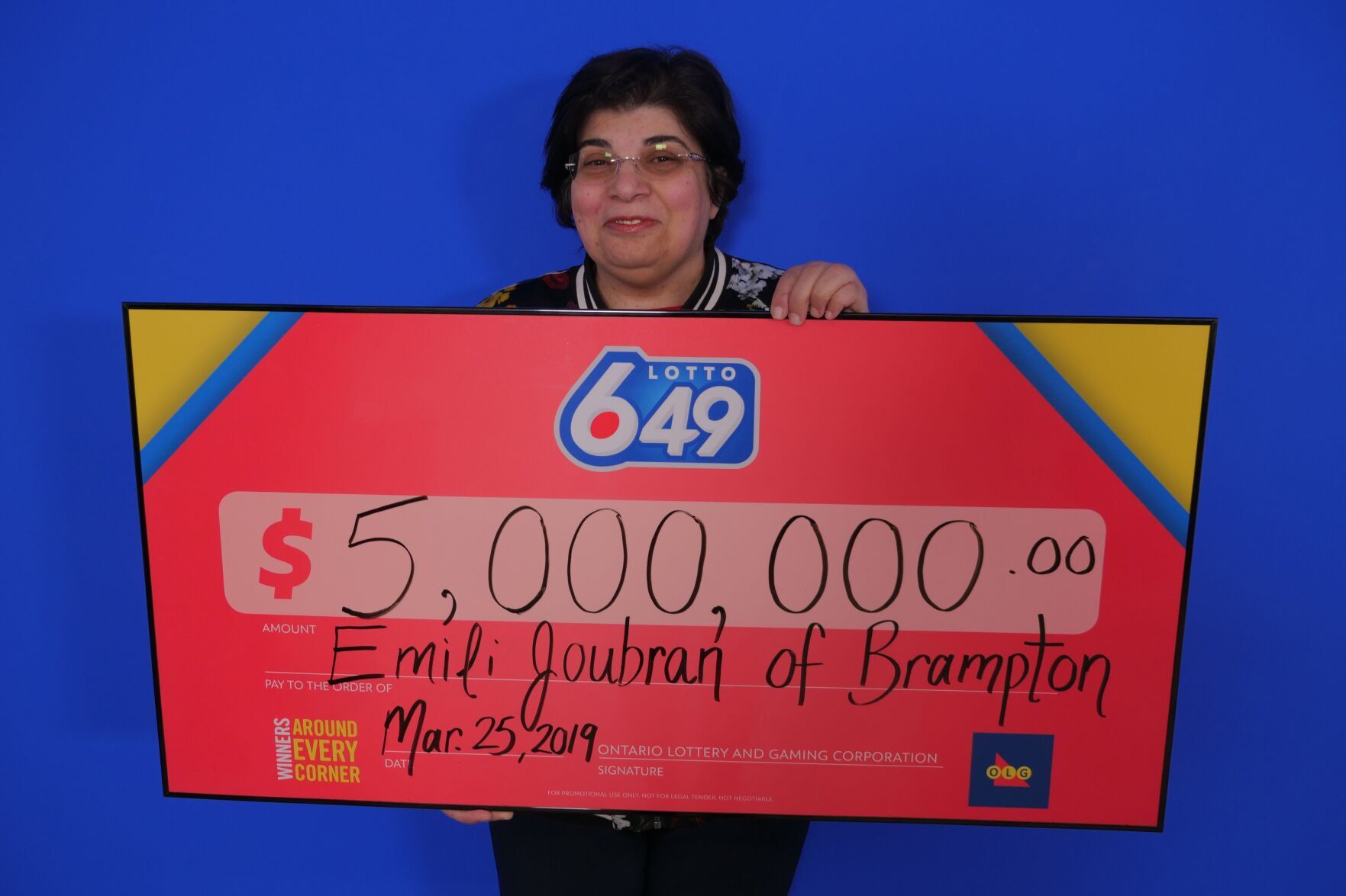 Brampton woman wins massive 5 million Lotto 6 49 prize