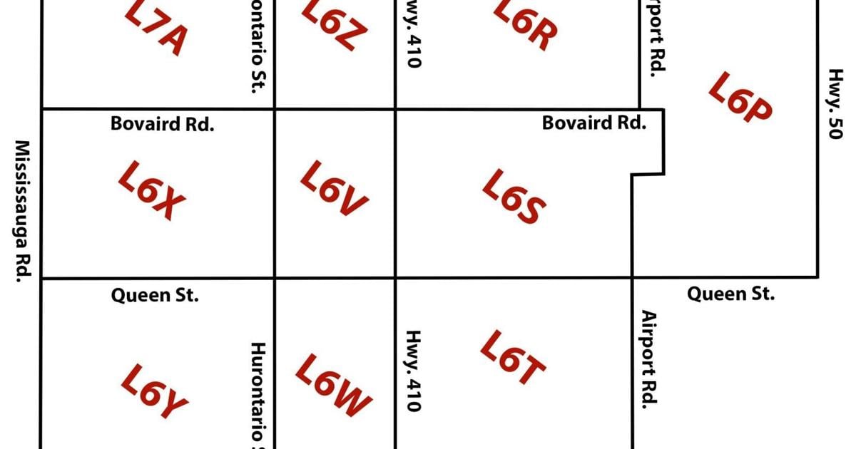 MAP Some Brampton postal codes have far lower COVID19 vaccination