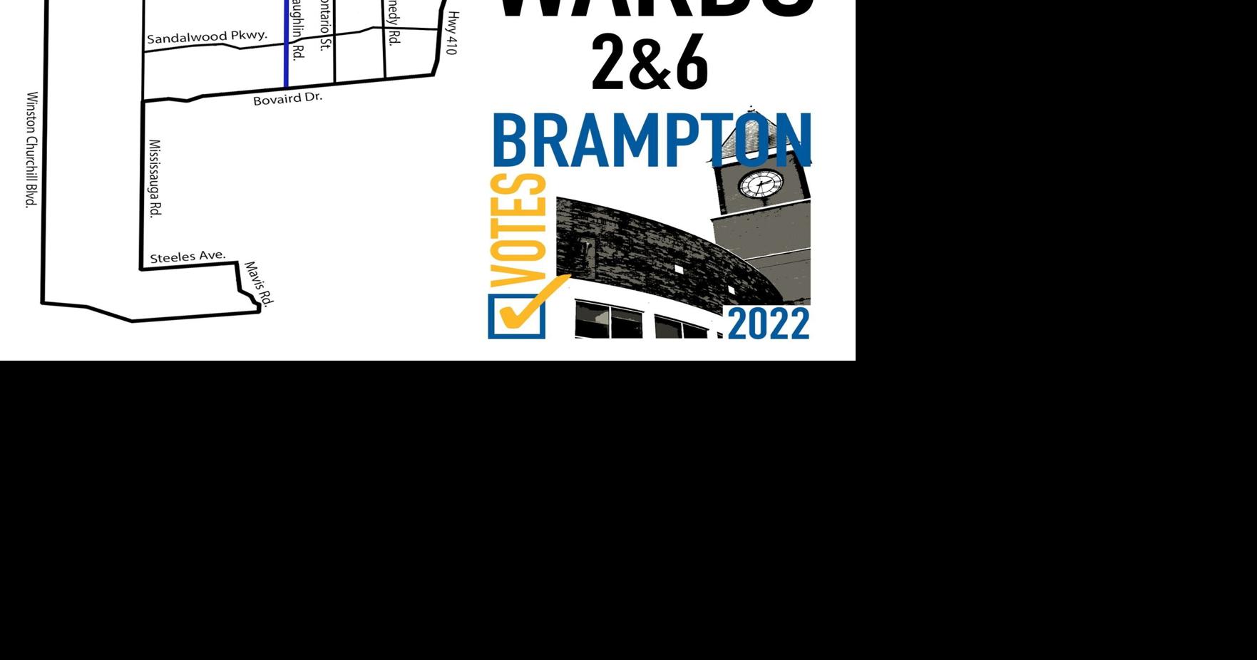 Here’s who is running for regional council in Brampton wards 2 and 6