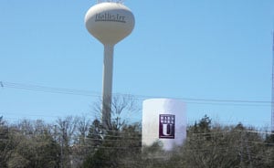 hollister water tower