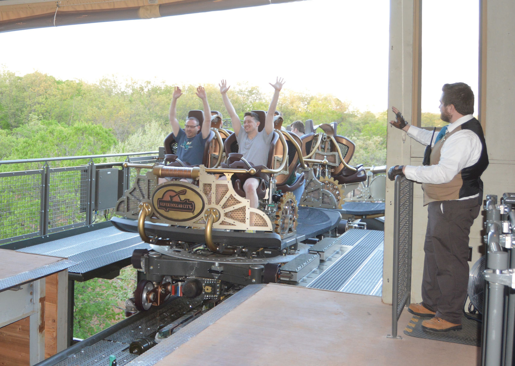 Coaster enthusiasts celebrate at Silver Dollar City with Time