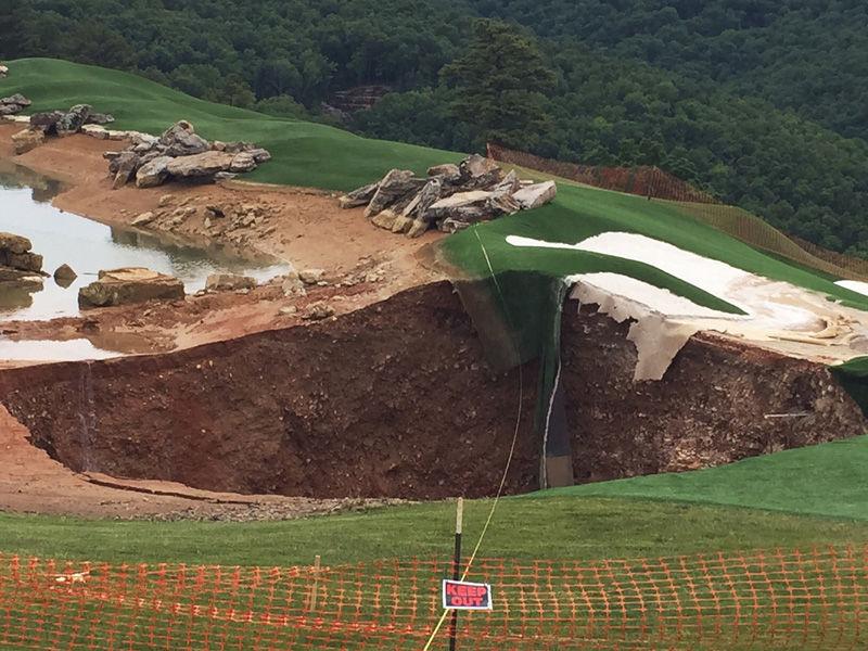 Sinkhole appears at Top of the Rock News Free