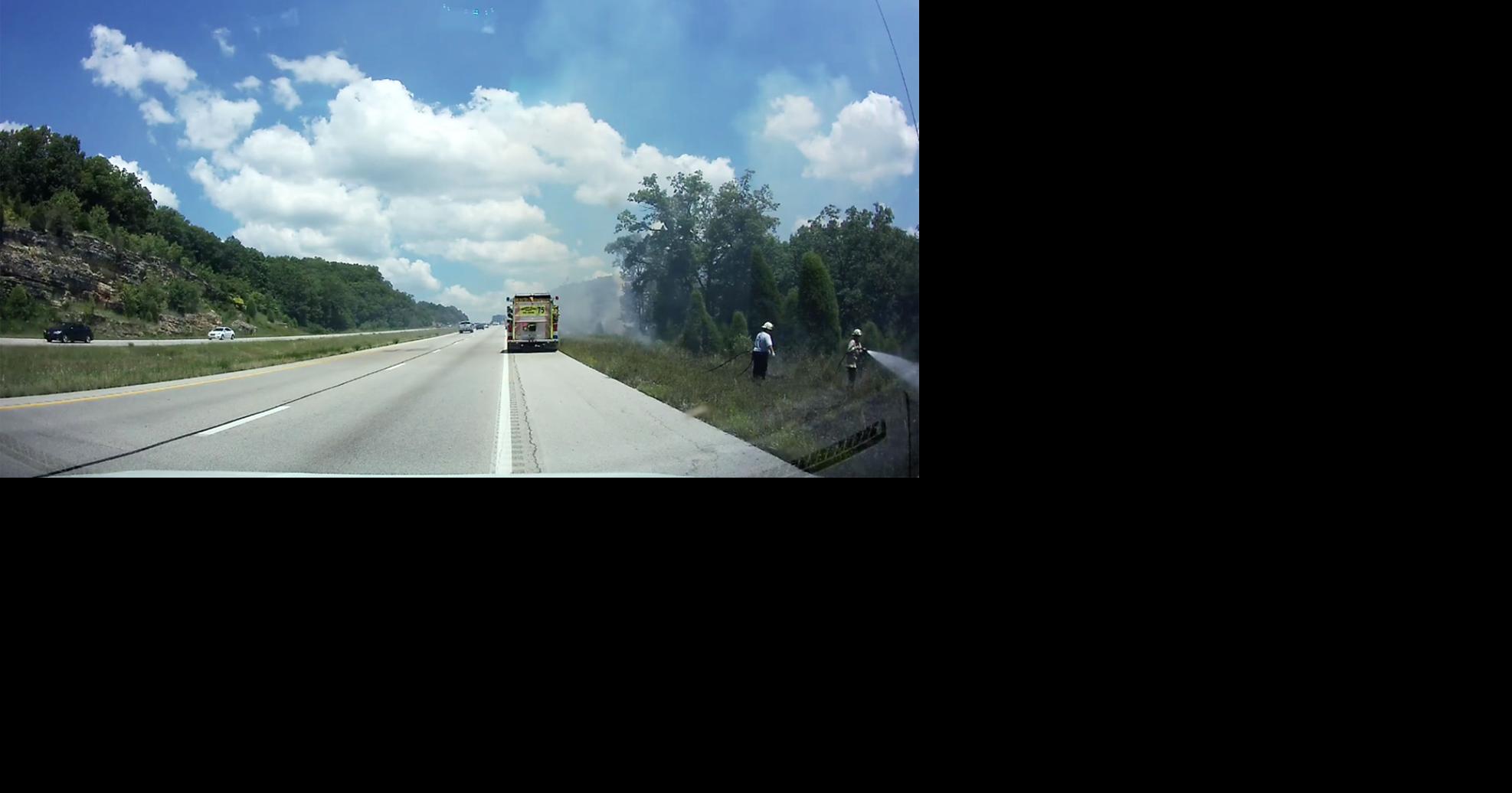 Brush fires ignite along U.S. 65 News Free