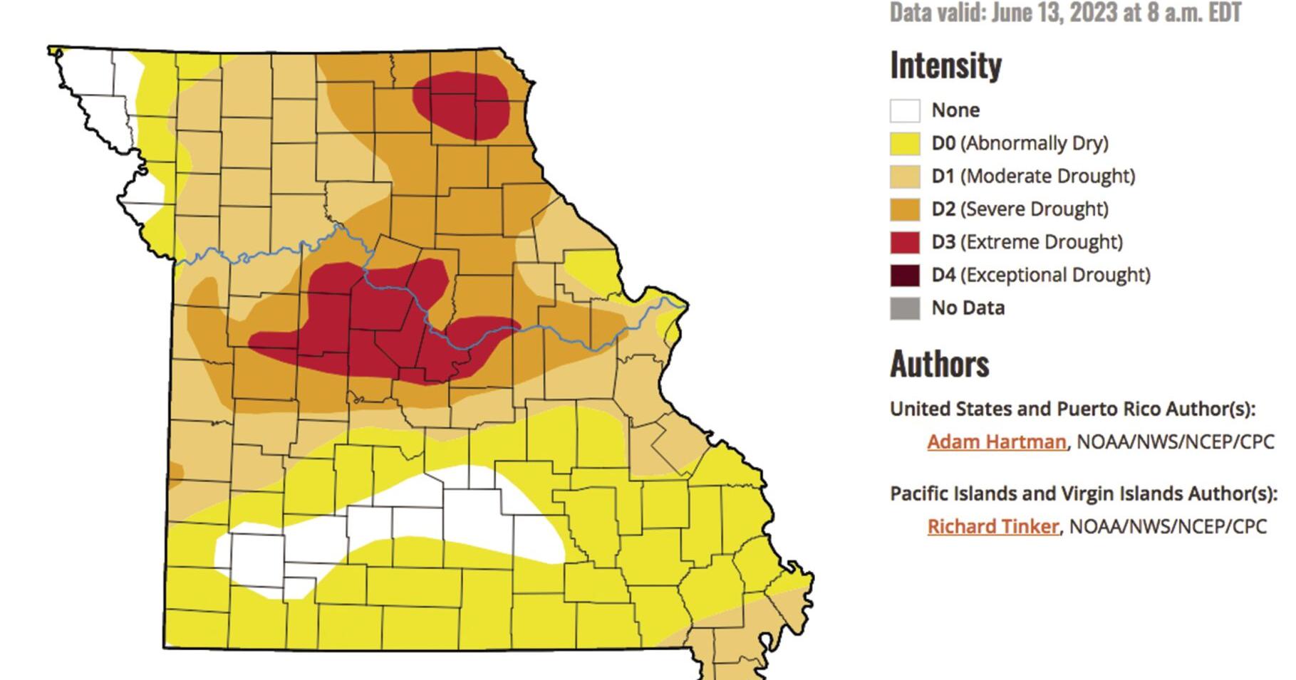 Missouri counties experiencing drought conditions - Vimarsana News