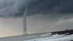 Dramatic waterspout spins up near Rome