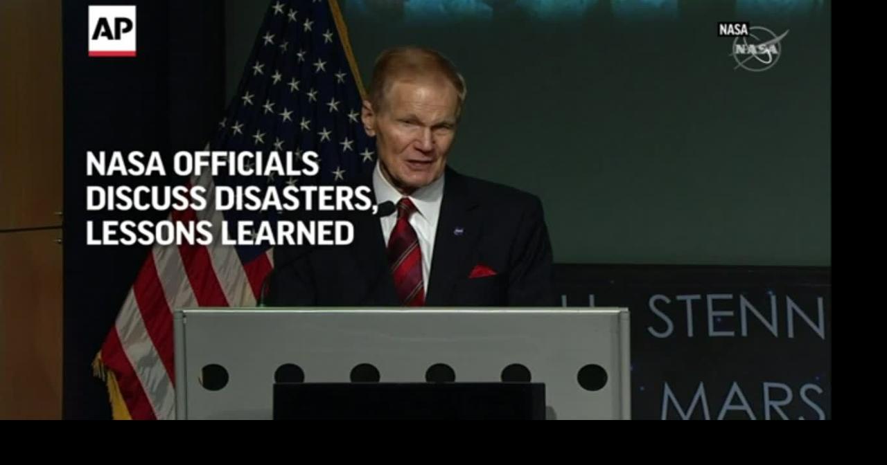 NASA officials discuss disasters, lessons learned