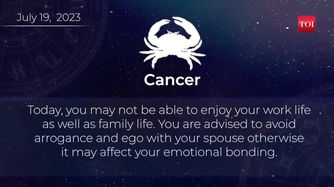 Horoscope today July 19 2023 Here are the astrological predictions for your zodiac signs