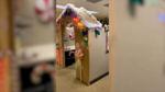 California office worker transforms cubicle into gingerbread house