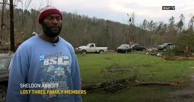 Tornado kills 3 from family in Alabama