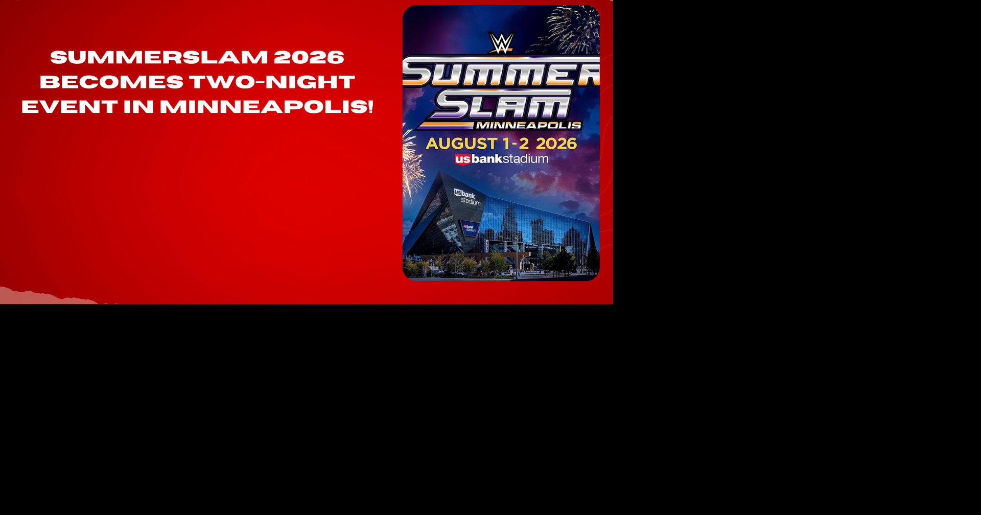 SummerSlam 2026 TwoNight Event in Minneapolis! WWE 
