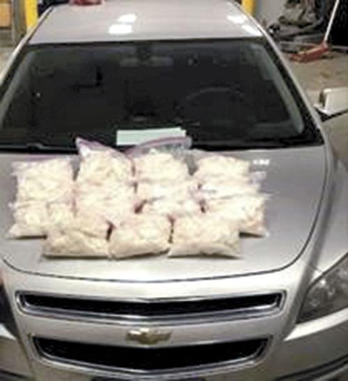 Police seize 15 kilos of methamphetamine